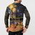 Ancient African Achievements Button Sweatshirt Egyptian Pyramids Galaxy