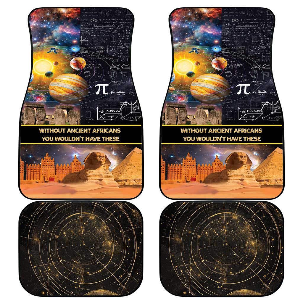 Ancient African Achievements Car Mats Egyptian Pyramids Galaxy