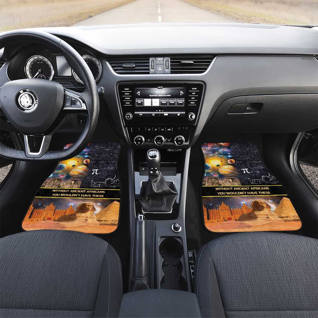 Ancient African Achievements Car Mats Egyptian Pyramids Galaxy