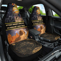 Ancient African Achievements Car Seat Cover Egyptian Pyramids Galaxy