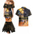 Ancient African Achievements Couples Matching Mermaid Dress and Hawaiian Shirt Egyptian Pyramids Galaxy