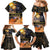 Ancient African Achievements Family Matching Mermaid Dress and Hawaiian Shirt Egyptian Pyramids Galaxy