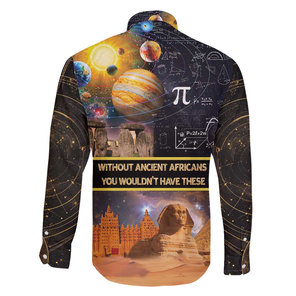 Ancient African Achievements Family Matching Mermaid Dress and Hawaiian Shirt Egyptian Pyramids Galaxy