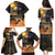 Ancient African Achievements Family Matching Puletasi and Hawaiian Shirt Egyptian Pyramids Galaxy