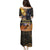 Ancient African Achievements Family Matching Puletasi and Hawaiian Shirt Egyptian Pyramids Galaxy