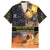 Ancient African Achievements Family Matching Summer Maxi Dress and Hawaiian Shirt Egyptian Pyramids Galaxy