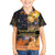 Ancient African Achievements Family Matching Summer Maxi Dress and Hawaiian Shirt Egyptian Pyramids Galaxy