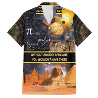 Ancient African Achievements Family Matching Tank Maxi Dress and Hawaiian Shirt Egyptian Pyramids Galaxy