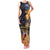 Ancient African Achievements Family Matching Tank Maxi Dress and Hawaiian Shirt Egyptian Pyramids Galaxy