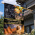 Ancient African Achievements Garden Flag Egyptian Pyramids Galaxy