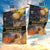 Ancient African Achievements Garden Flag Egyptian Pyramids Galaxy