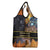 Ancient African Achievements Grocery Bag Egyptian Pyramids Galaxy
