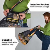 Ancient African Achievements Grocery Bag Egyptian Pyramids Galaxy