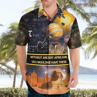 Ancient African Achievements Hawaiian Shirt Egyptian Pyramids Galaxy