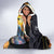 Ancient African Achievements Hooded Blanket Egyptian Pyramids Galaxy