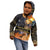 Ancient African Achievements Kid Hoodie Egyptian Pyramids Galaxy