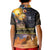 Ancient African Achievements Kid Polo Shirt Egyptian Pyramids Galaxy