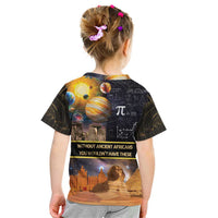 Ancient African Achievements Kid T Shirt Egyptian Pyramids Galaxy