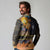 Ancient African Achievements Long Sleeve Polo Shirt Egyptian Pyramids Galaxy