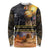 Ancient African Achievements Long Sleeve Shirt Egyptian Pyramids Galaxy