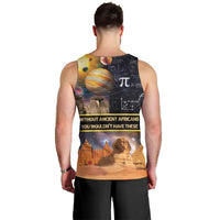 Ancient African Achievements Men Tank Top Egyptian Pyramids Galaxy