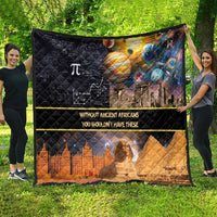Ancient African Achievements Quilt Egyptian Pyramids Galaxy