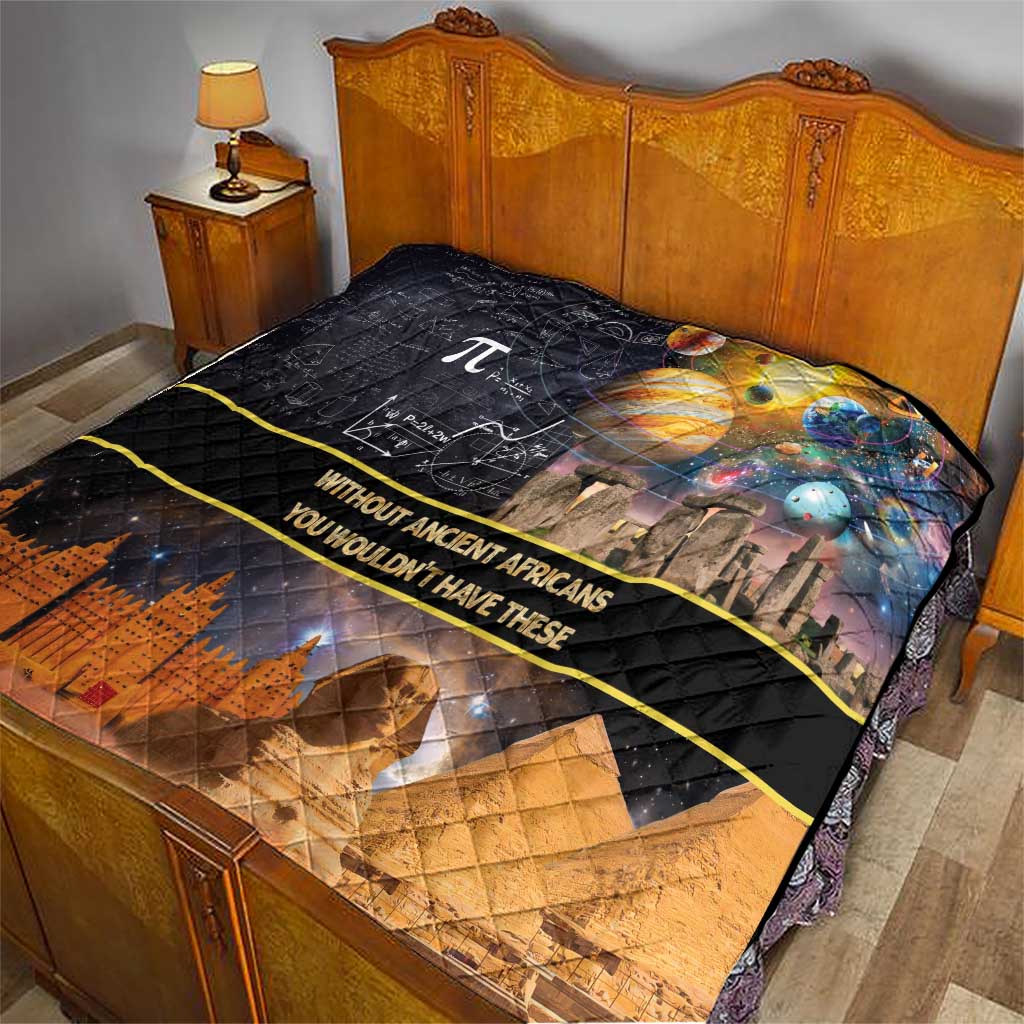Ancient African Achievements Quilt Egyptian Pyramids Galaxy
