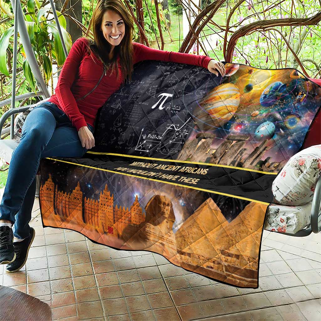 Ancient African Achievements Quilt Egyptian Pyramids Galaxy
