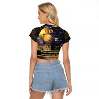 Ancient African Achievements Raglan Cropped T Shirt Egyptian Pyramids Galaxy