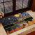 Ancient African Achievements Rubber Doormat Egyptian Pyramids Galaxy