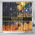 Ancient African Achievements Shower Curtain Egyptian Pyramids Galaxy