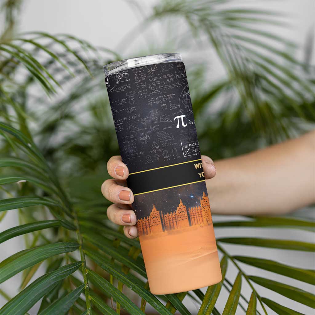Ancient African Achievements Skinny Tumbler Egyptian Pyramids Galaxy