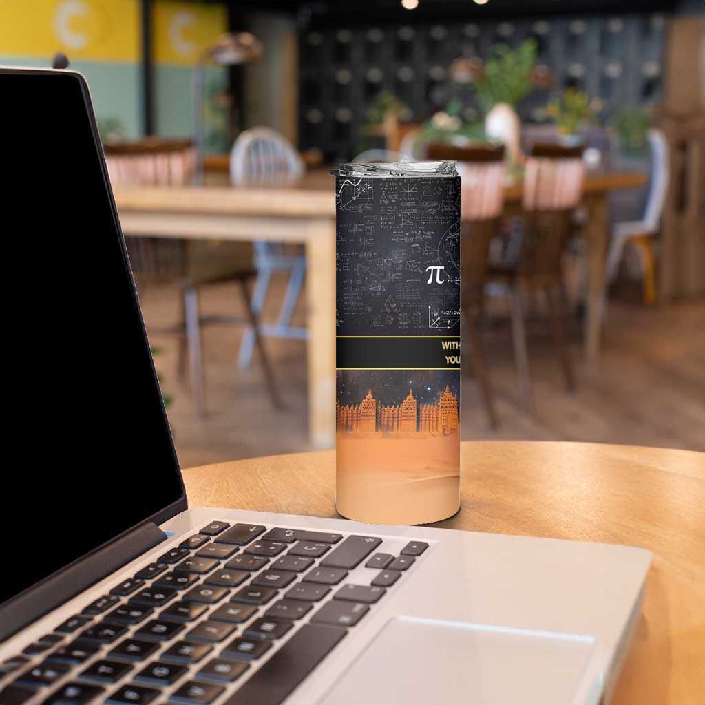 Ancient African Achievements Skinny Tumbler Egyptian Pyramids Galaxy