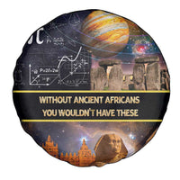 Ancient African Achievements Spare Tire Cover Egyptian Pyramids Galaxy