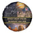 Ancient African Achievements Spare Tire Cover Egyptian Pyramids Galaxy