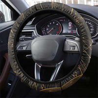 Ancient African Achievements Steering Wheel Cover Egyptian Pyramids Galaxy