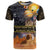 Ancient African Achievements T Shirt Egyptian Pyramids Galaxy
