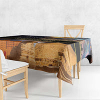 Ancient African Achievements Tablecloth Egyptian Pyramids Galaxy