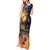 Ancient African Achievements Tank Maxi Dress Egyptian Pyramids Galaxy