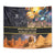 Ancient African Achievements Tapestry Egyptian Pyramids Galaxy