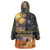 Ancient African Achievements Wearable Blanket Hoodie Egyptian Pyramids Galaxy