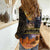 Ancient African Achievements Women Casual Shirt Egyptian Pyramids Galaxy