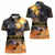 Ancient African Achievements Women Polo Shirt Egyptian Pyramids Galaxy