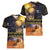 Ancient African Achievements Women V-Neck T-Shirt Egyptian Pyramids Galaxy