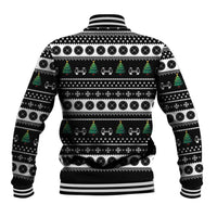 Santa Claus Love Gym Baseball Jacket Christmas Santa Does Weightlifting DT04 - Wonder Print Shop