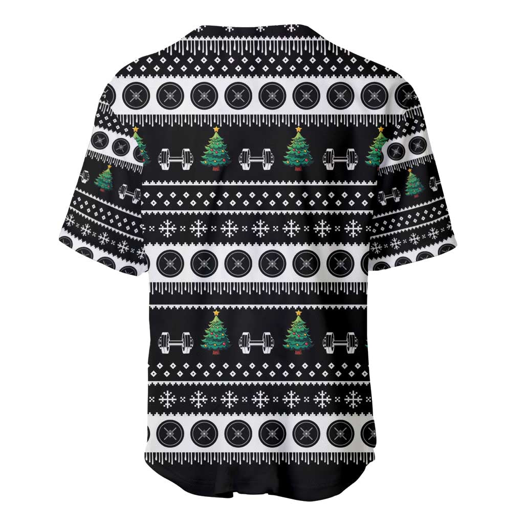 Santa Claus Love Gym Baseball Jersey Christmas Santa Does Weightlifting DT04 - Wonder Print Shop