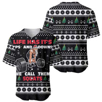 Santa Claus Love Gym Baseball Jersey Christmas Santa Does Weightlifting DT04 - Wonder Print Shop
