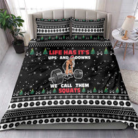Santa Claus Love Gym Bedding Set Christmas Santa Does Weightlifting DT04 - Wonder Print Shop