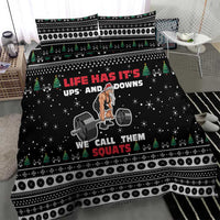 Santa Claus Love Gym Bedding Set Christmas Santa Does Weightlifting DT04 - Wonder Print Shop