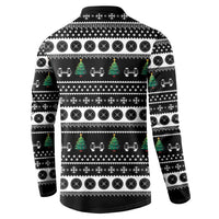 Santa Claus Love Gym Button Sweatshirt Christmas Santa Does Weightlifting DT04 - Wonder Print Shop